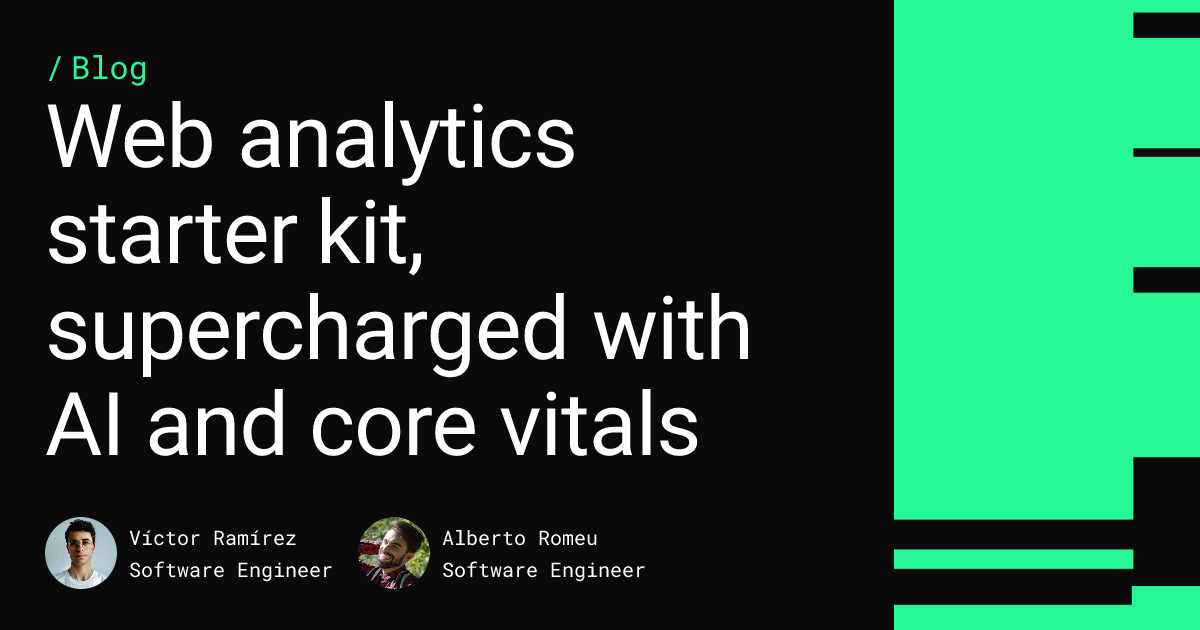 Web analytics starter kit, supercharged with AI and core vitals