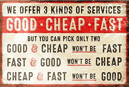 A restaurant sign used as a metaphor to explain the challenges of realtime analytics