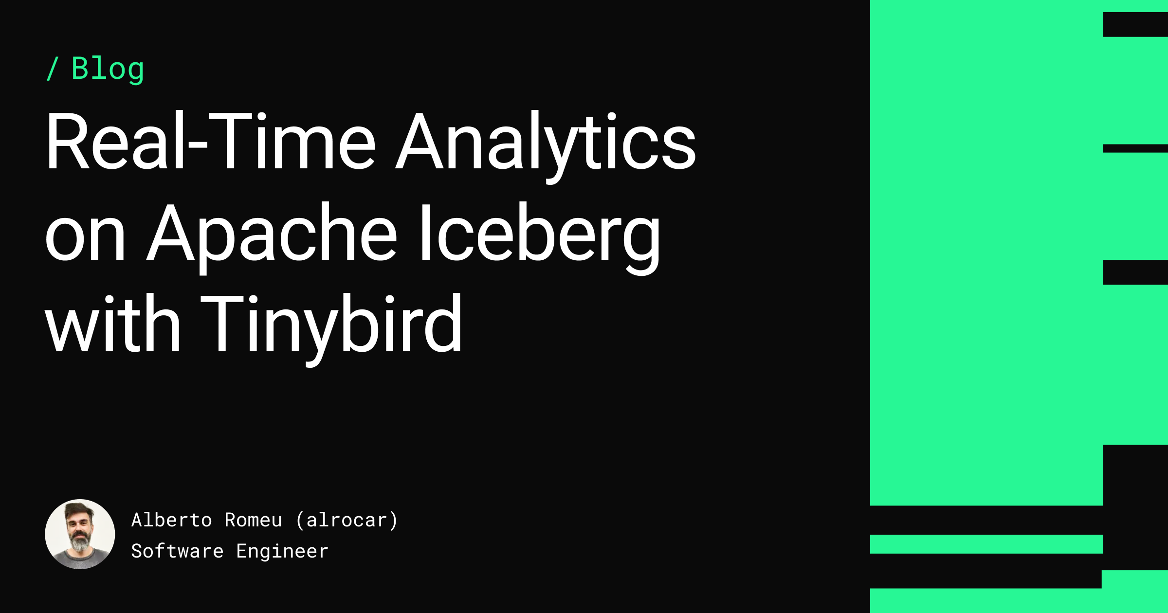 Real-Time Analytics on Apache Iceberg with Tinybird Feature image