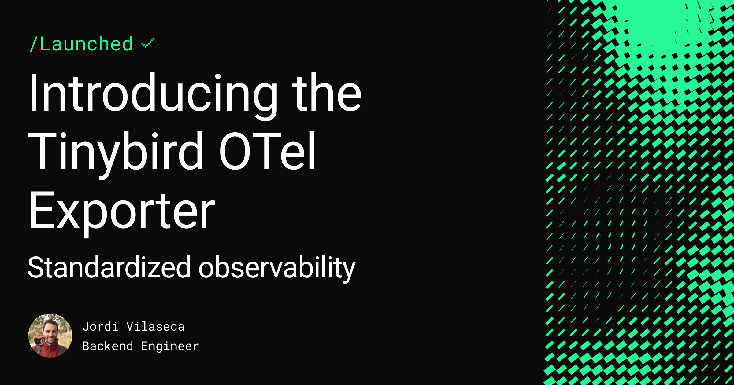 Introducing the Tinybird OpenTelemetry Exporter Feature image