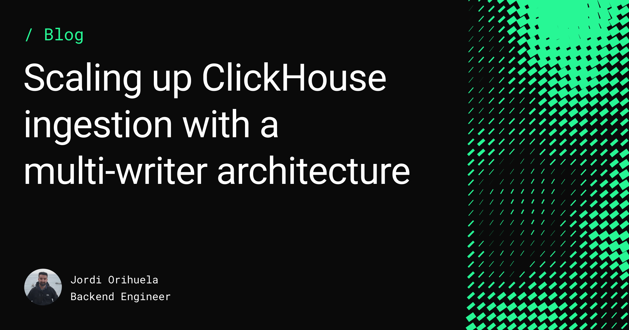 Scaling up ClickHouse ingestion with a Multi-writer architecture Feature image