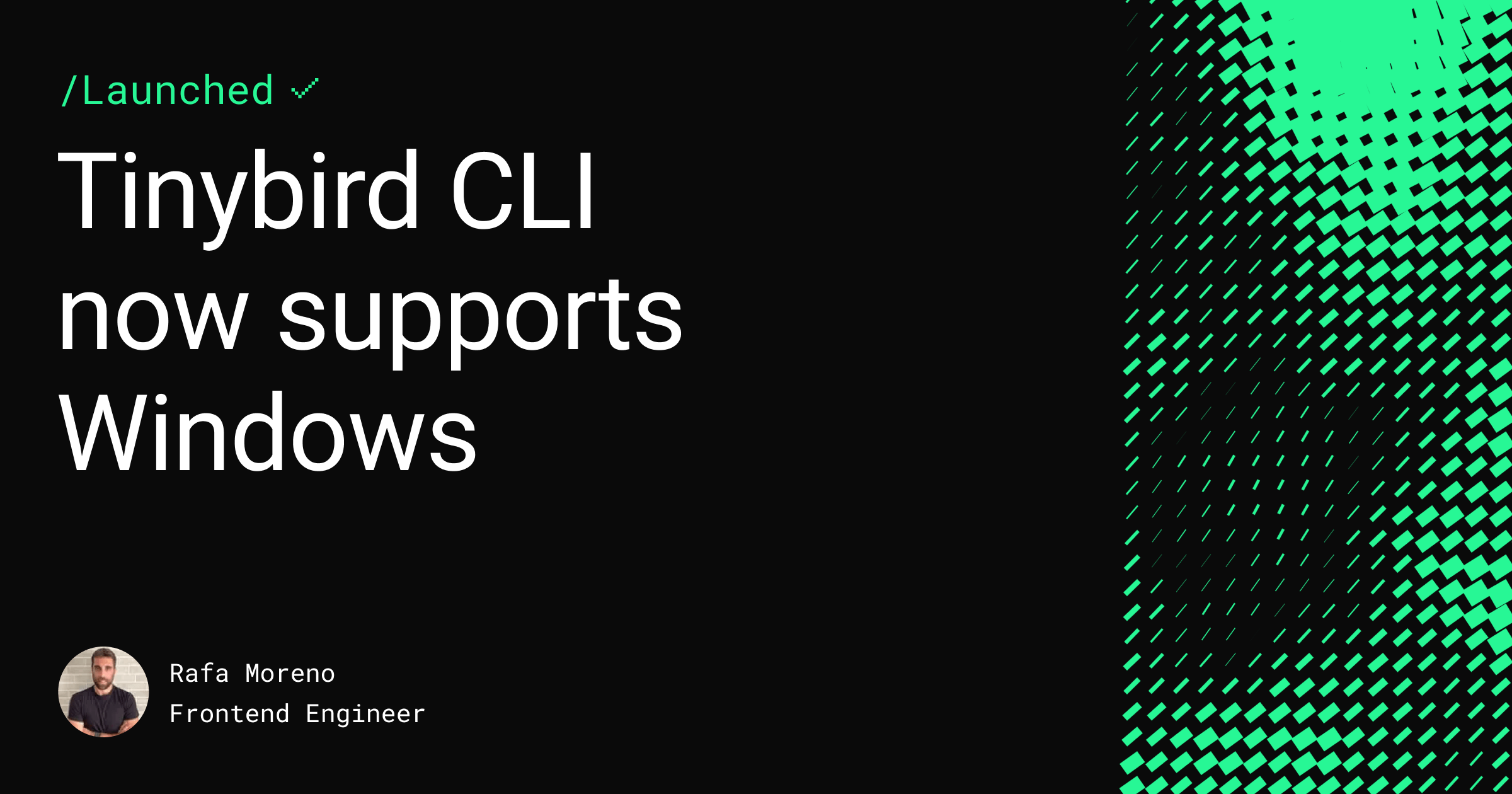 Tinybird CLI now supports Windows Feature image