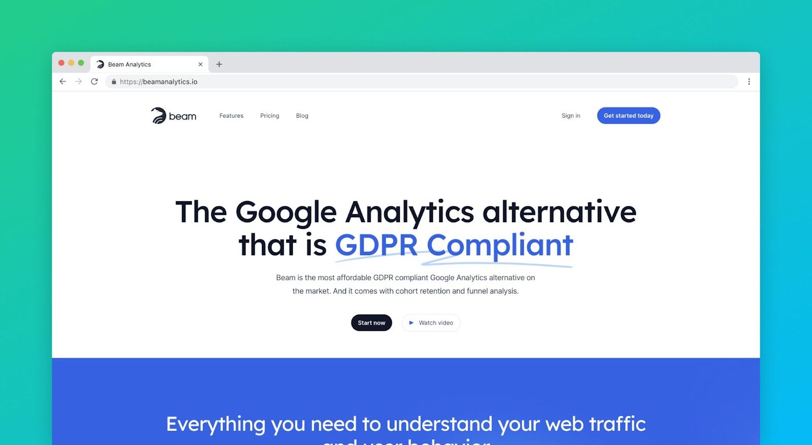 Beam Analytics, a GDPR compliant Google Analytics Alternative
