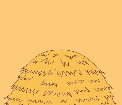 A gif of searching for a needle in a haystack using a high powered magnet