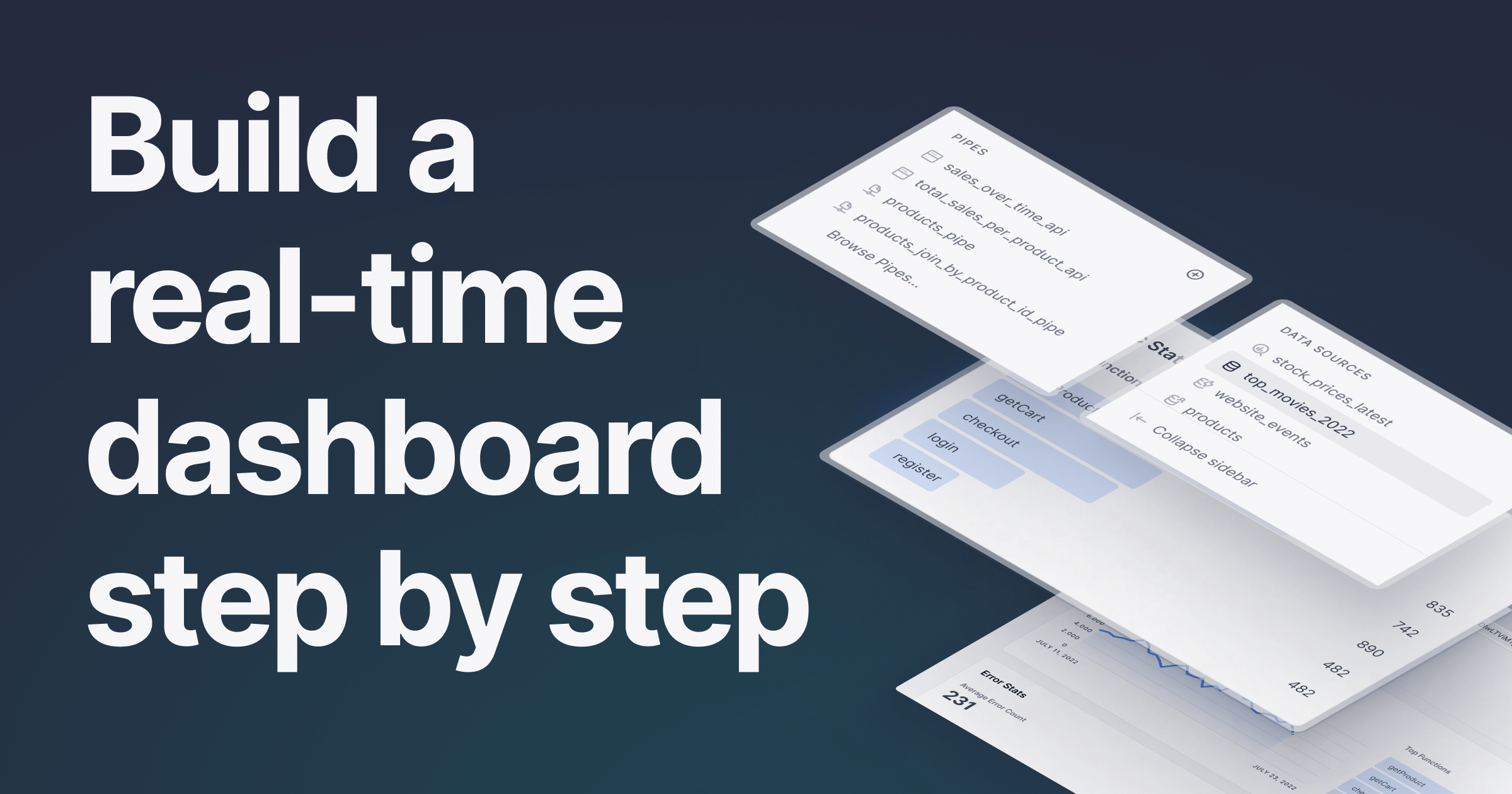Build a real-time dashboard step by step