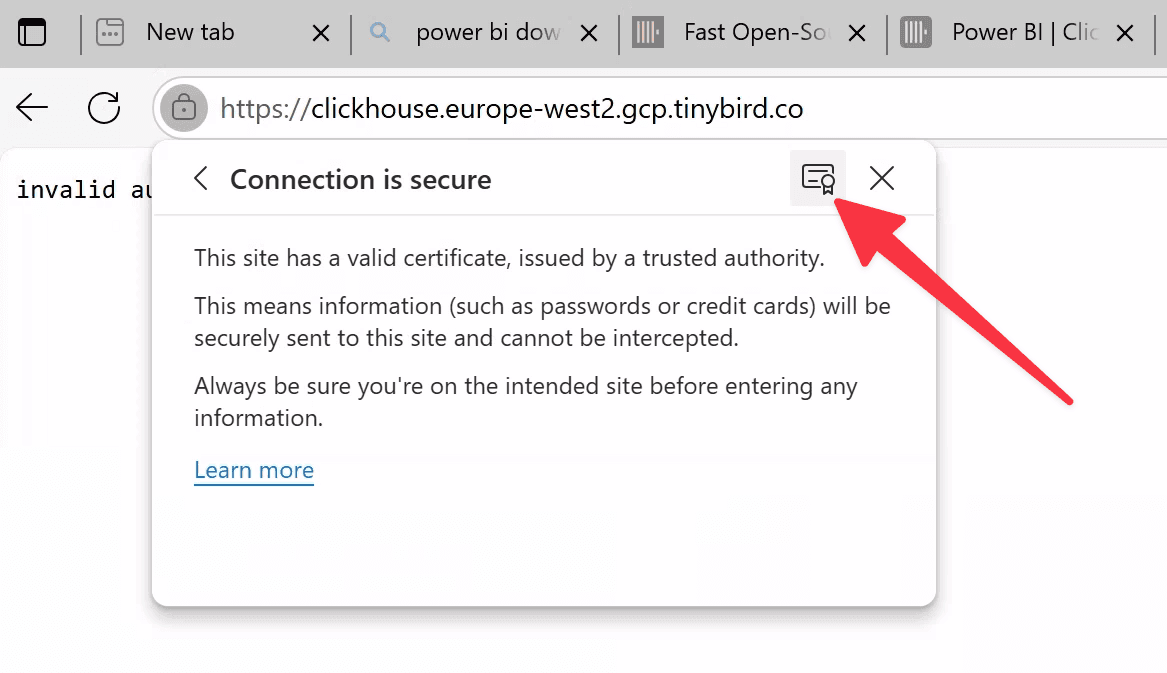 ClickHouse® connector configuration